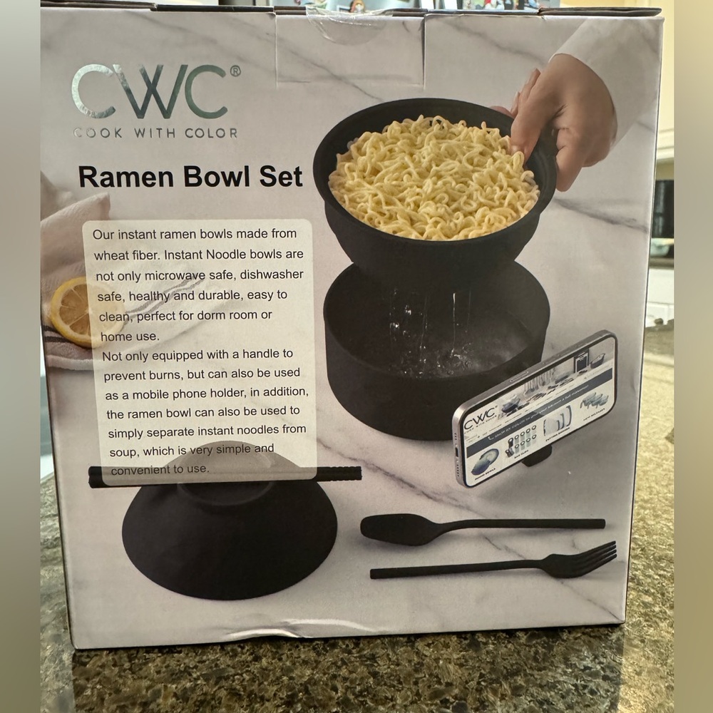 CWC Black Ramen Bowl Set - Picture 4 of 7